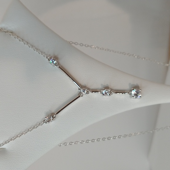 Sterling silver and CZ necklace - Picture 3 of 7
